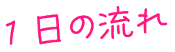 １日の流れ